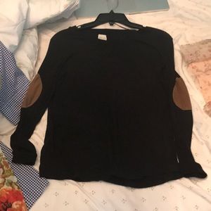 black long sleeve shirt with elbow pads
